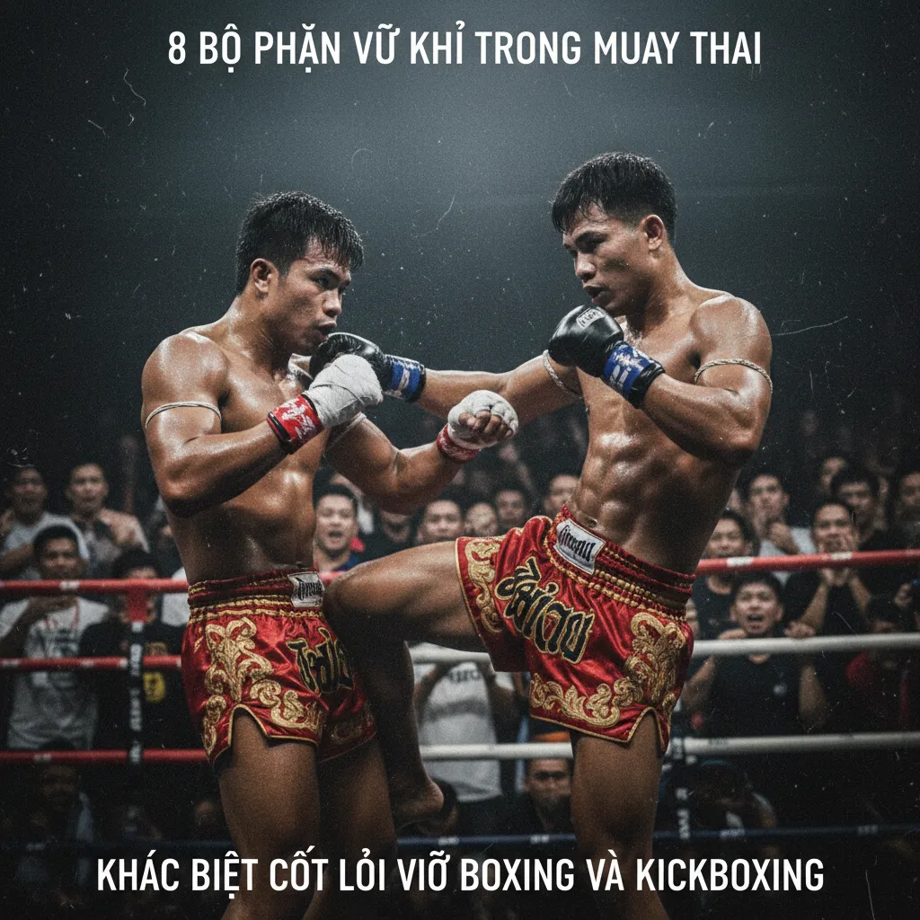 Đòn chỏ sắc bén ở cự ly gần trong Muay Thái